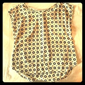 Open back short sleeve blouse